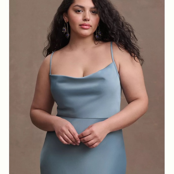 BHLDN Cali Satin Charmeuse Midi Dress - Picture 14 of 14